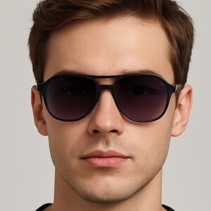 Sojos Black Aviator Sunglasses Unisex